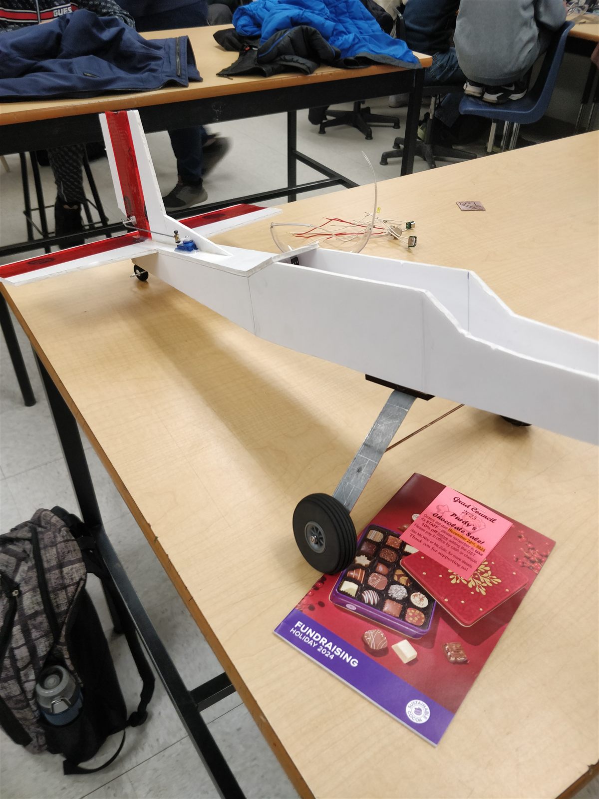 Fuselage with landing gear attached