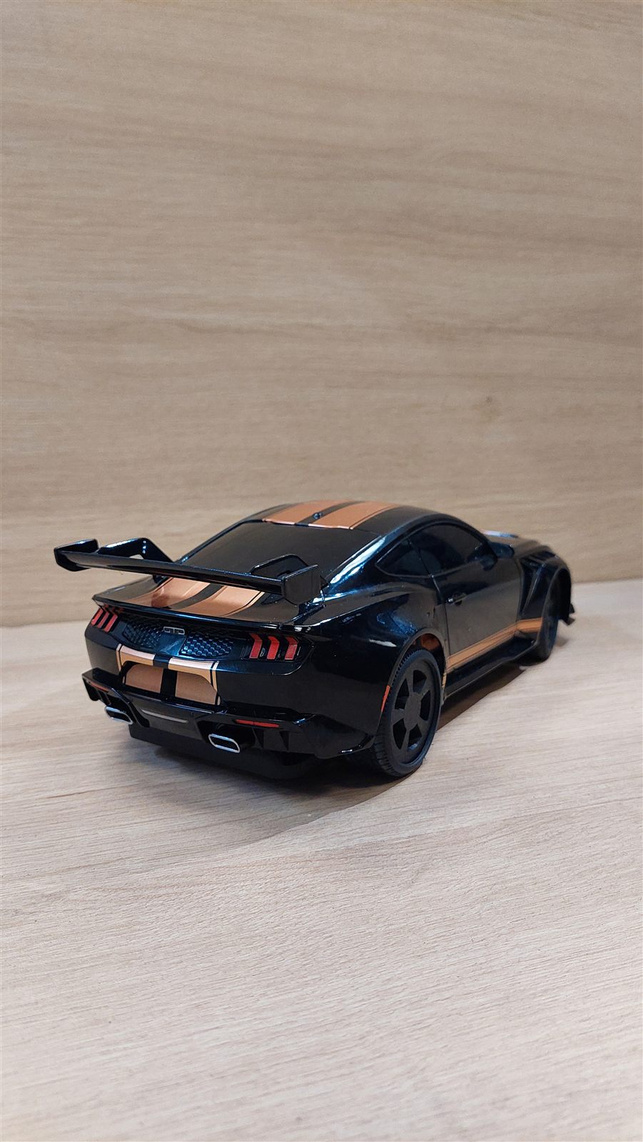 Rear view of the RC car